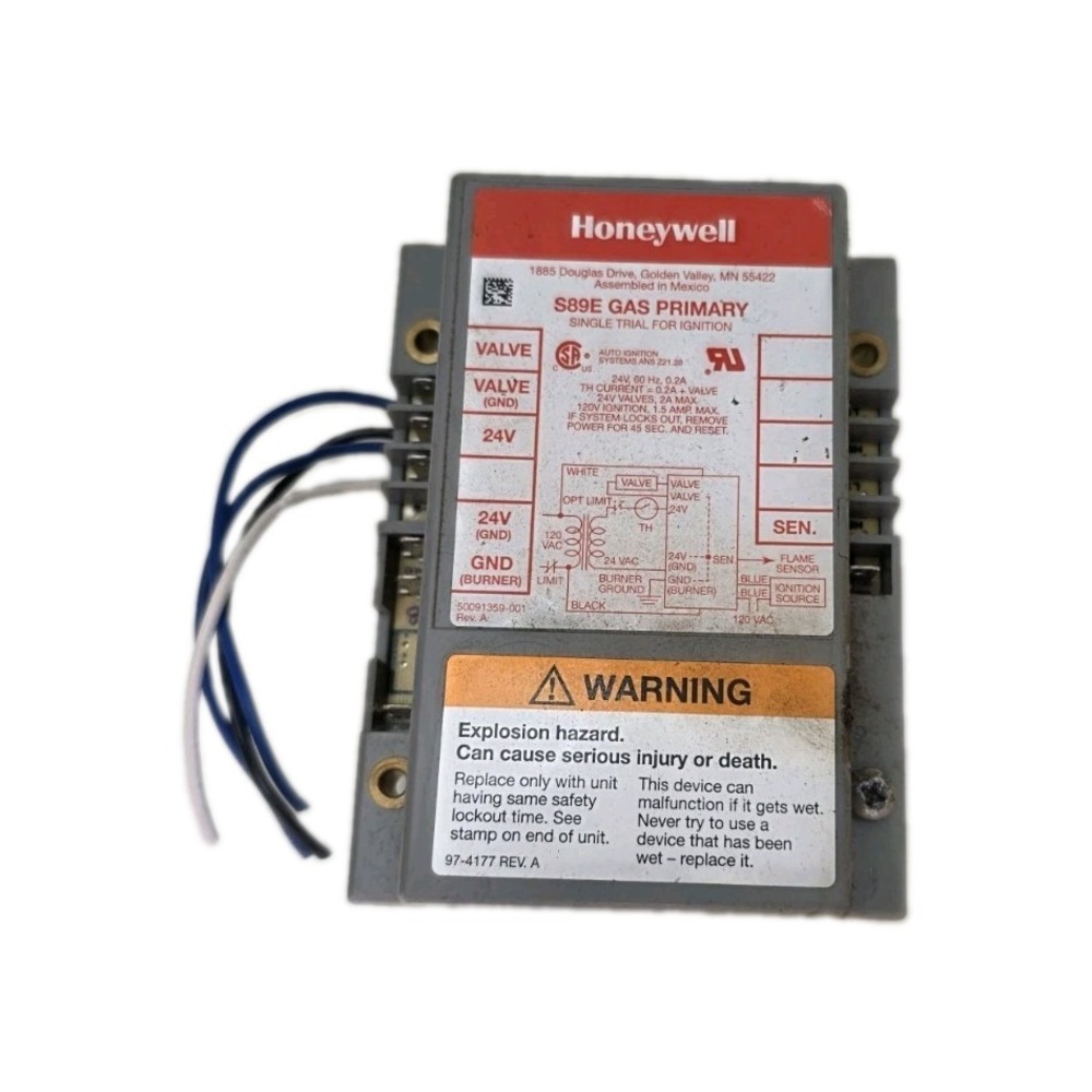 HONEYWELL Resideo S89E1058, S89E-1058, S89E 1058 DIRECT SPARK IGNITION MODULE